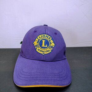 Lions Club International Hat Cap Strap Back Team Manoj Embroidered Lion Logo
